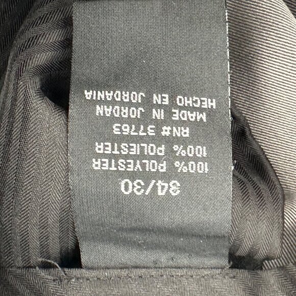 Axist Mens Gray 100% Polyester Flat Front Business Casual Dress Pants 34x30 - Picture 7 of 12